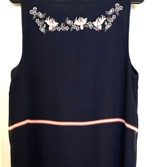 Max Edition Border Print Chiffon Trapeze Dress, X:L - Picture 5 of 5